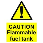 Caution Flammable - Fuel Tank
